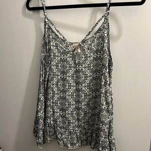 Fun black and white tank!